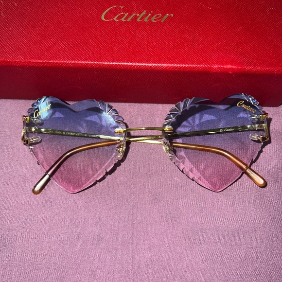 Cartier Heart Shaped Sunglasses - Picture 1 of 7
